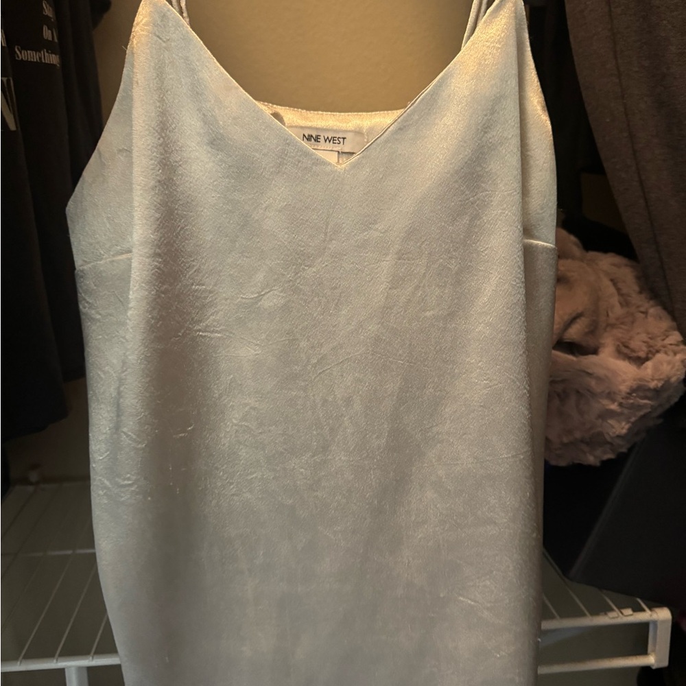 Nine West Shimmering Silver Dress